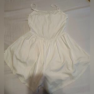 Beaully Women's Summer Sleeveless Rompers Spaghetti Strap Double Lined Shorts Ju